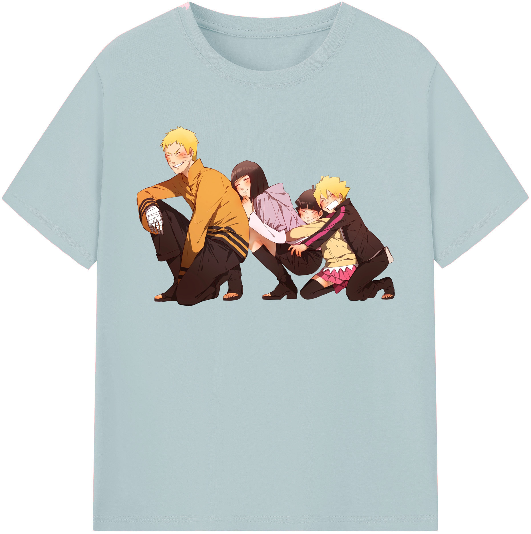 （画像用） NARUTO -ナルト- うずまき ナルト Uzumaki Naruto 綿100％半袖Tシャツ（フロントプリント）